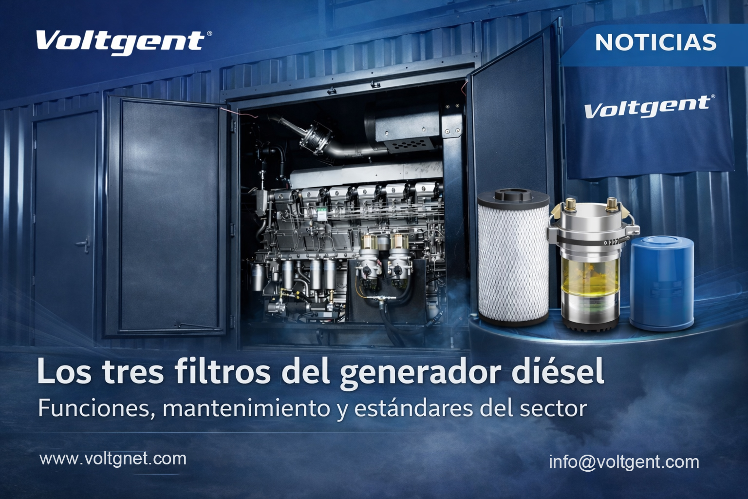 Los filtros en grupos electrógenos diésel: funciones, mantenimiento