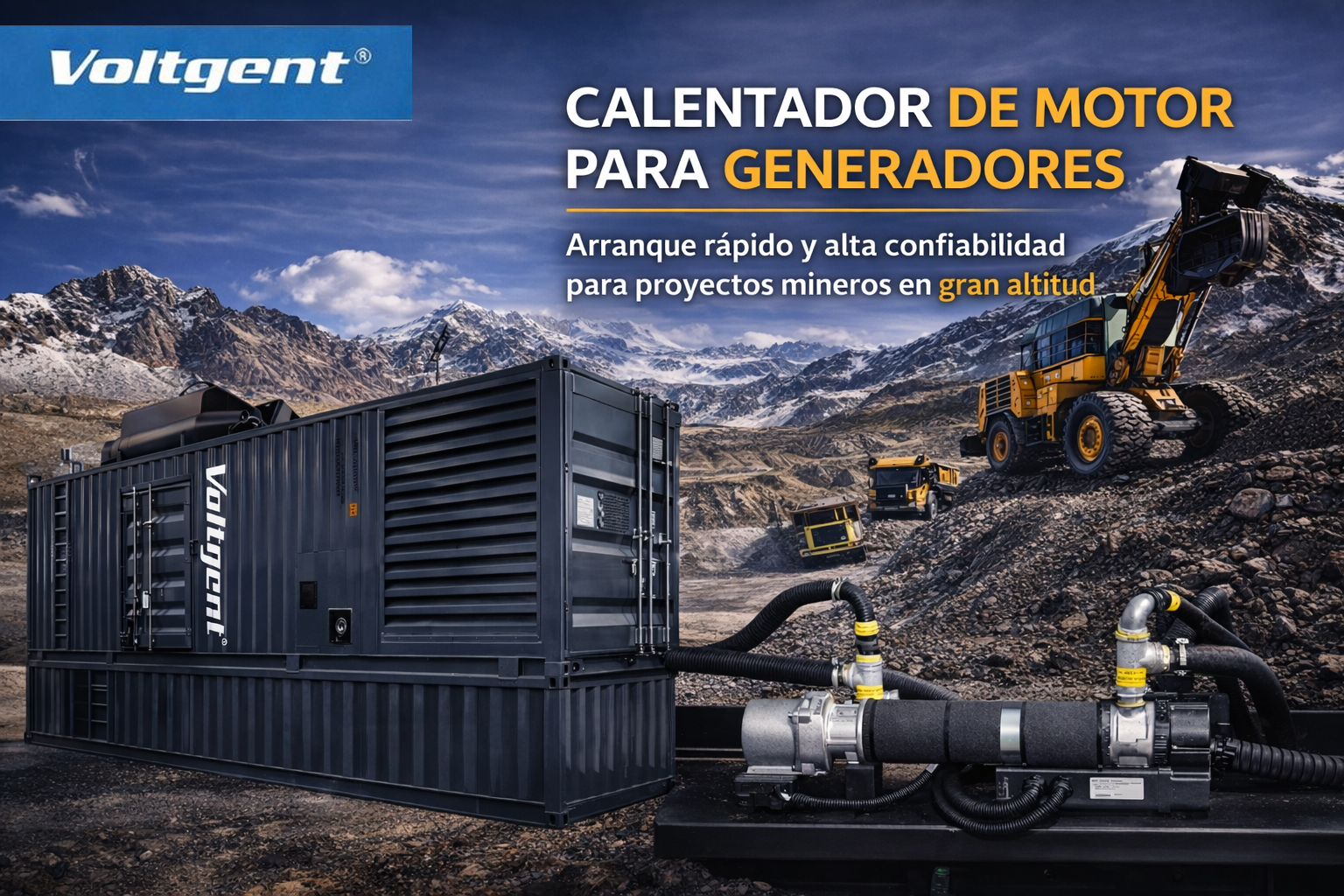 Calentador de Camisa de Agua en Generadores Diésel