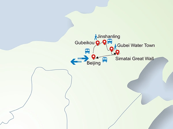 2 Days Great Wall Trekking from Jinshanling to Simatai