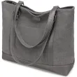 Canvas Laptop Tote Work Bag for Women