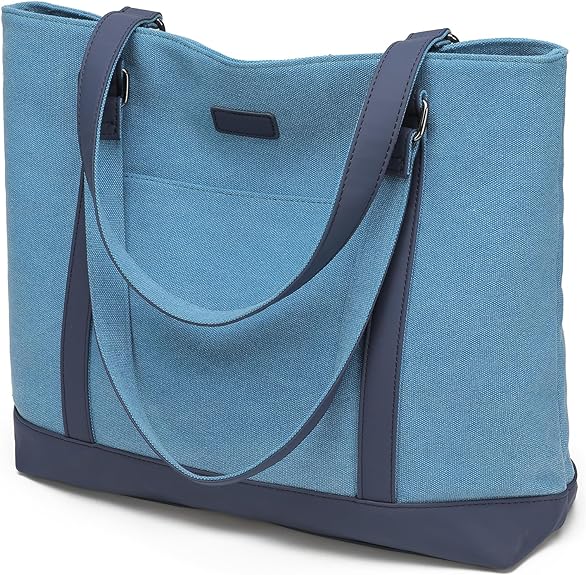 Canvas Laptop Tote Work Bag for Women