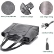 Canvas Laptop Tote Work Bag for Women