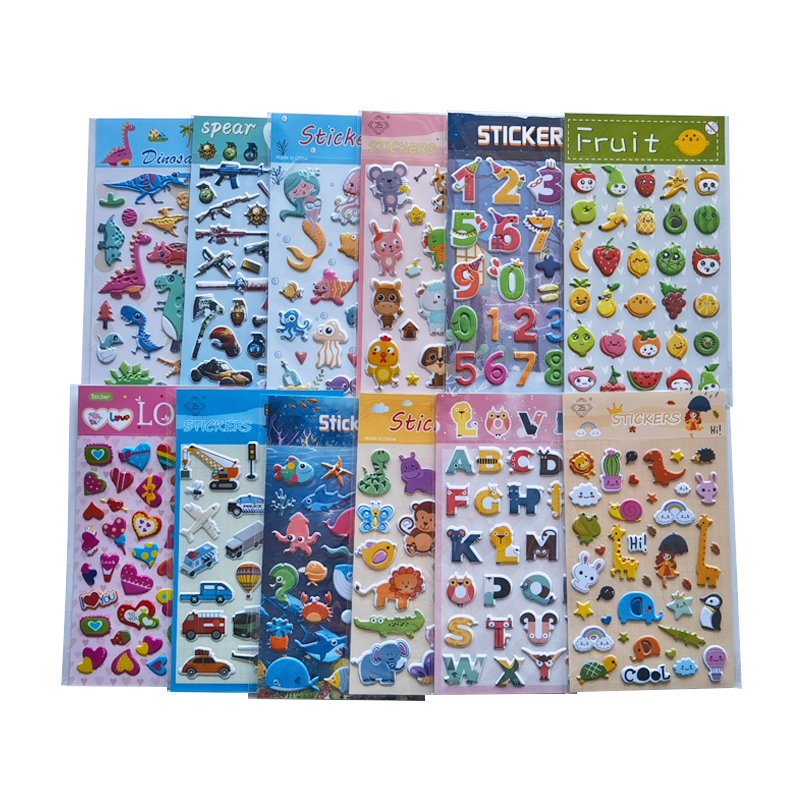 Kawaii Puffy Decorative Stickers stickers For Kids custom Stickers