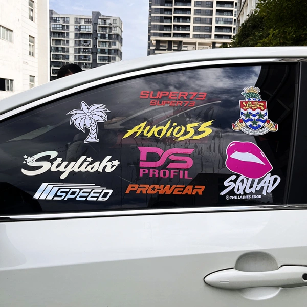 Custom Die Cut Logo Vehicle Bumper Windshield Car Window Stickers